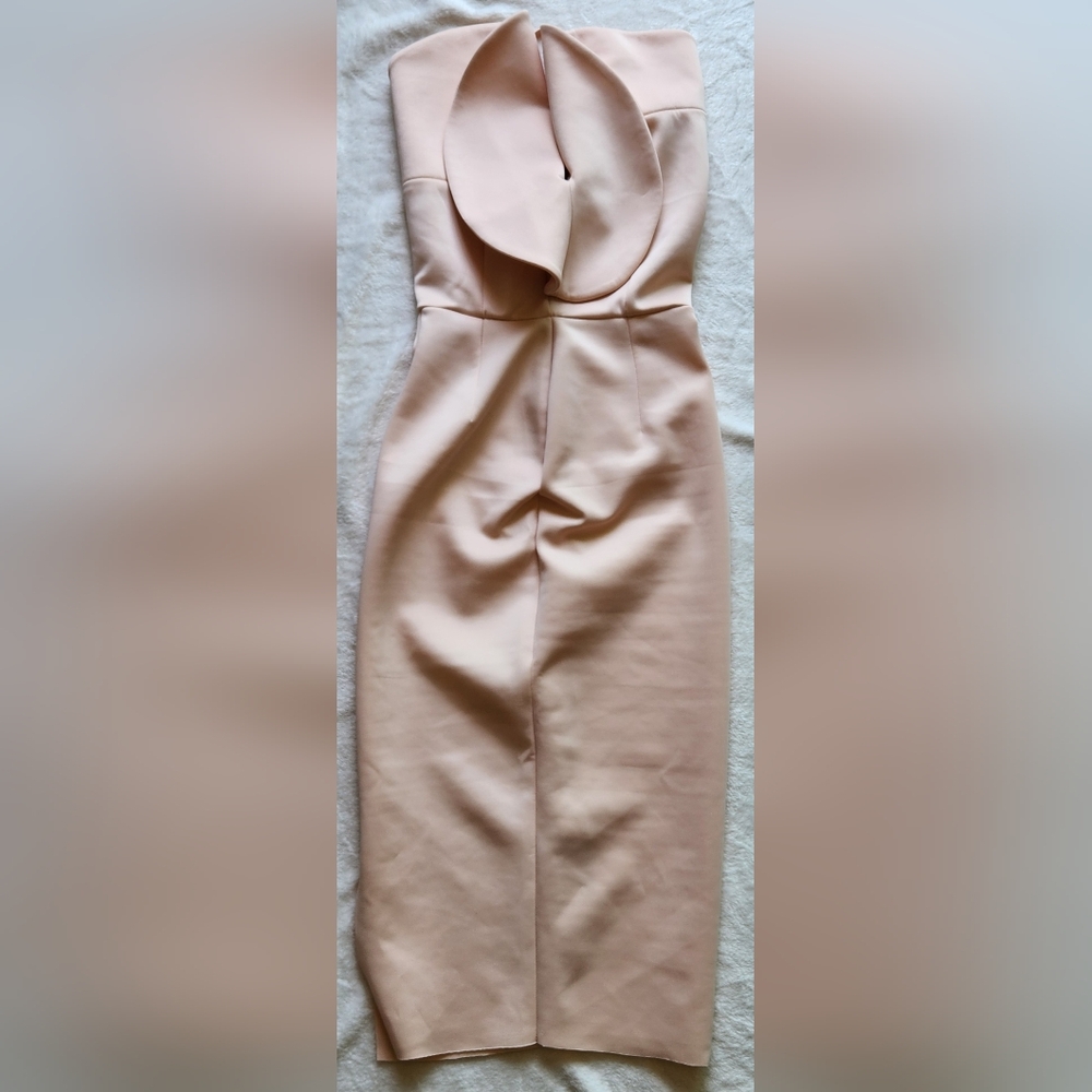 NWT ASOS Pink Asymmetrical Midi Pencil Dress